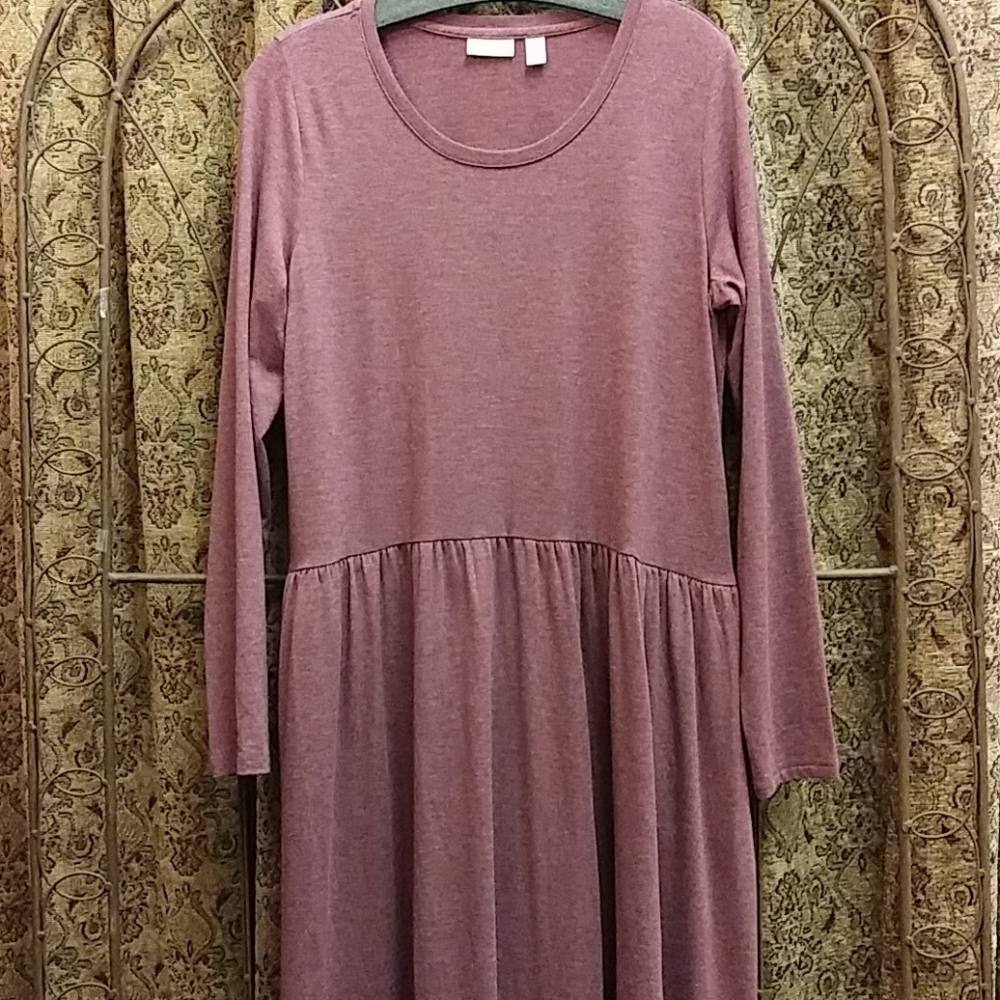 🎀💰 2/$25 LOGO Lounge Women's Long Sleeve Dress Size Medium